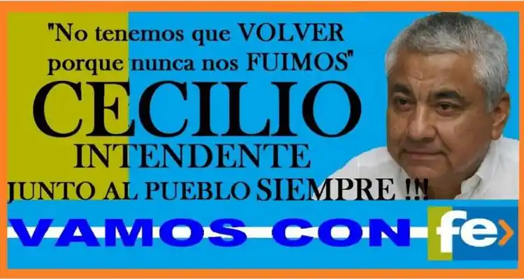 Cecilio candidato: “No tenemos que volver porque nunca nos fuimos”