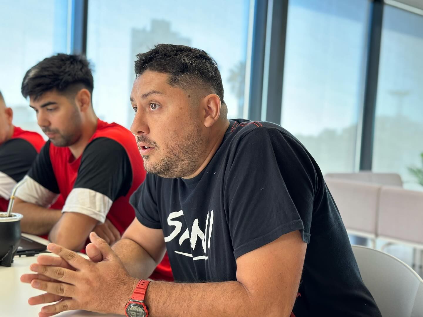 El coordinador de la disciplina, Esteban Olivero