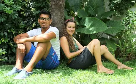 Samuel y Cristina recorren el continente  en bicicleta y pasaron por Gualeguaychú 