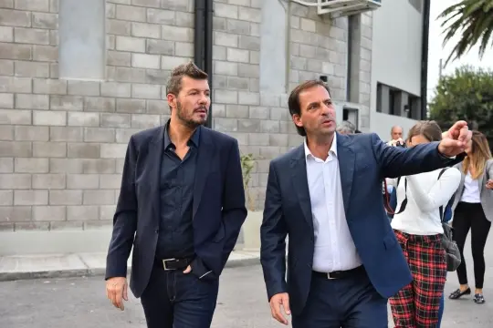 Tinelli visitó un municipio peronista