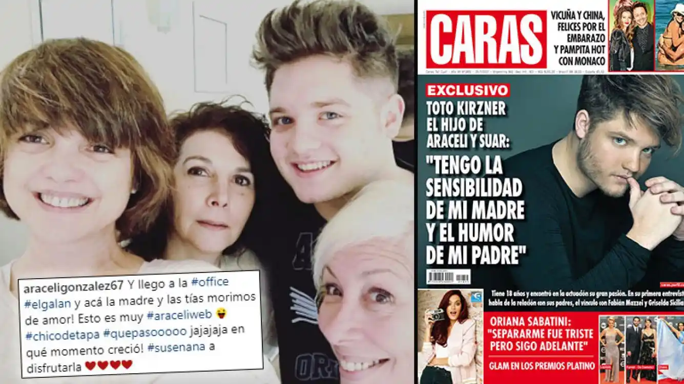 La reacción de Araceli al ver la primera tapa de revista de su hijo Toto