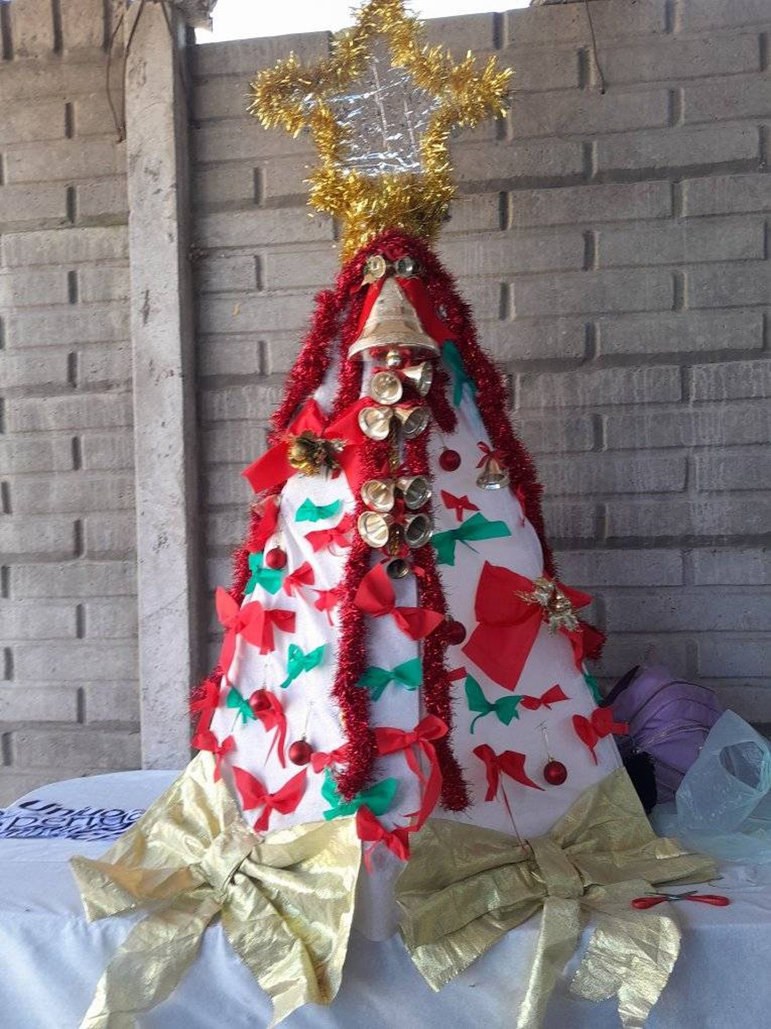 El árbol de Navidad del merendero