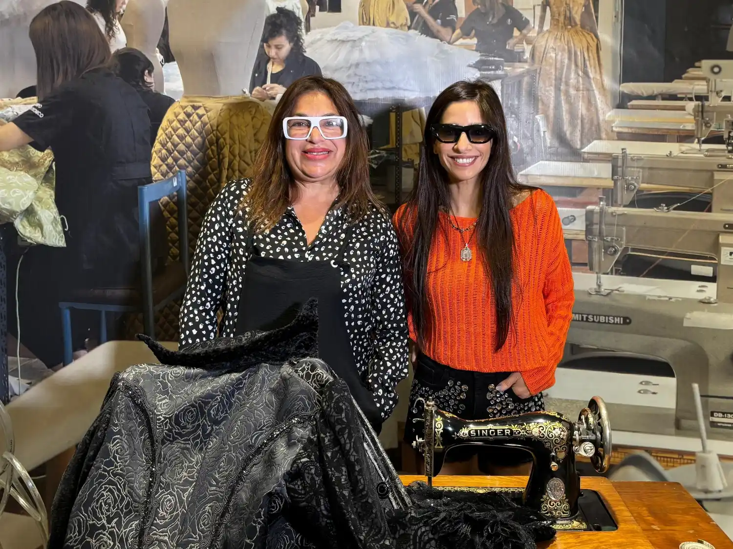 Claribela Medina y Gabriela Sari visitaron el Teatro Tronador y quedaron impactadas.