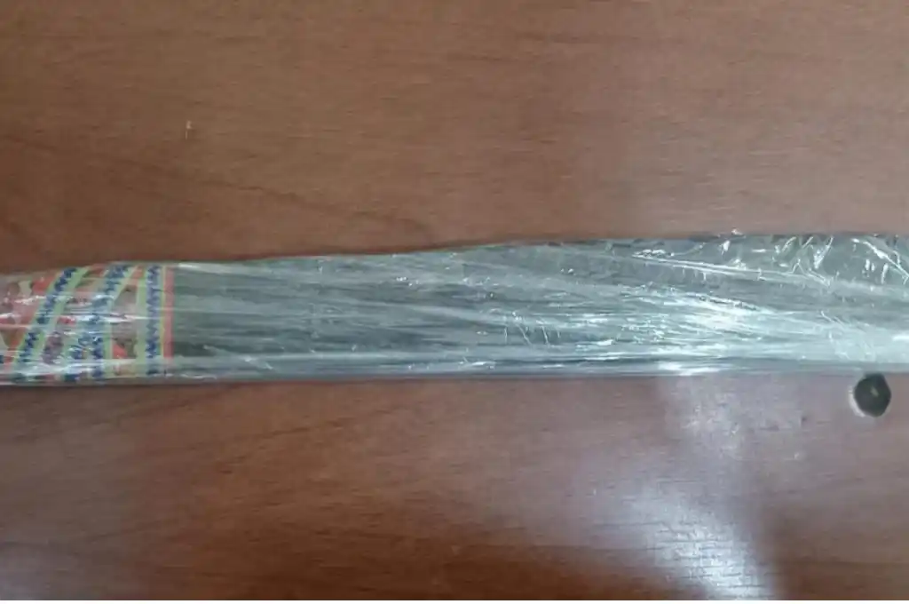 Un machete de 55 cm de hoja quedó secuestrado. Foto: Prensa URI