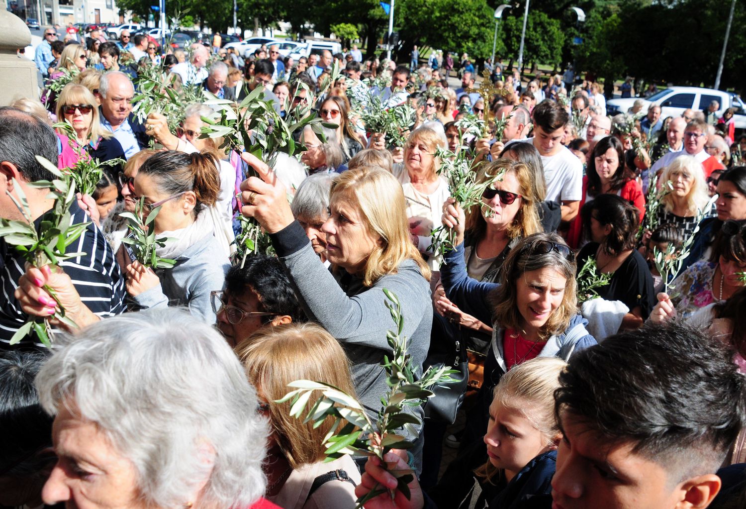 La grey católica conmemoró su Domingo de Ramos