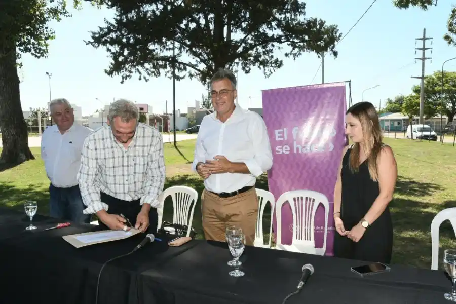 Más obras e inversión para cuatro barrios de Rafaela