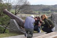 Sacaron uno de los cañones históricos del Fuerte Independencia y realizarán una exhaustiva investigación sobre su origen