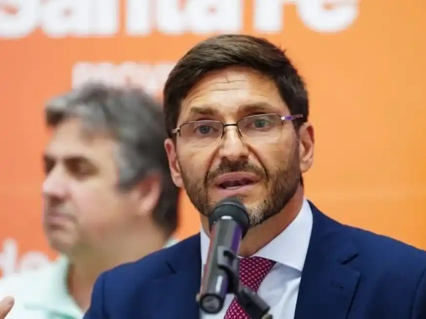 El gobernador Pullaro este miércoles desde Rosario. Crédito: Gobierno de Santa Fe.