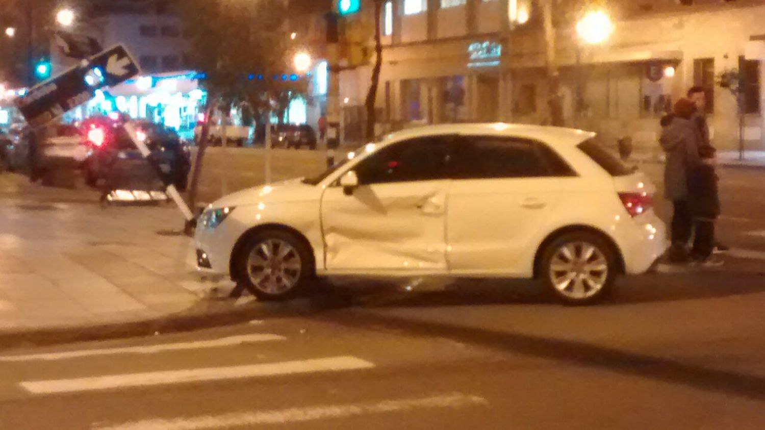 Fuerte choque en Avenida Colón