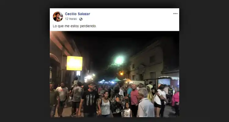 Desde su convalecencia, Salazar celebró la Peatonal de Verano: “Lo que me estoy perdiendo”, lamentó