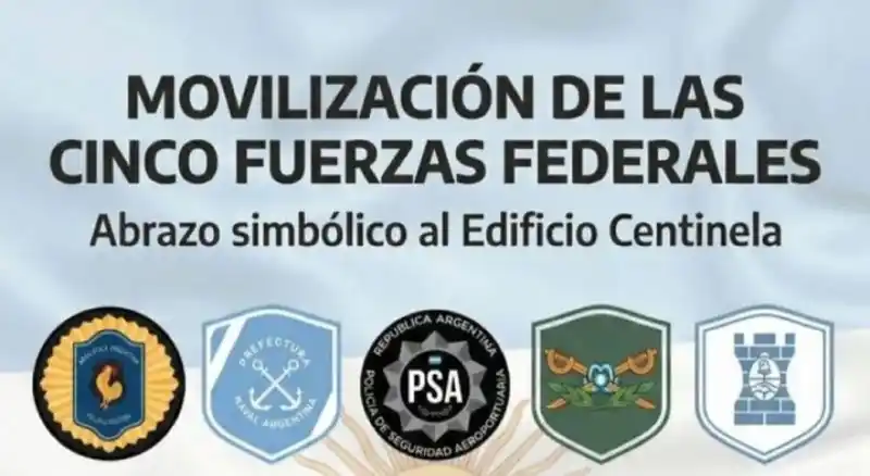 Histórico reclamo de fuerzas federales: convocan a una movilización por salarios