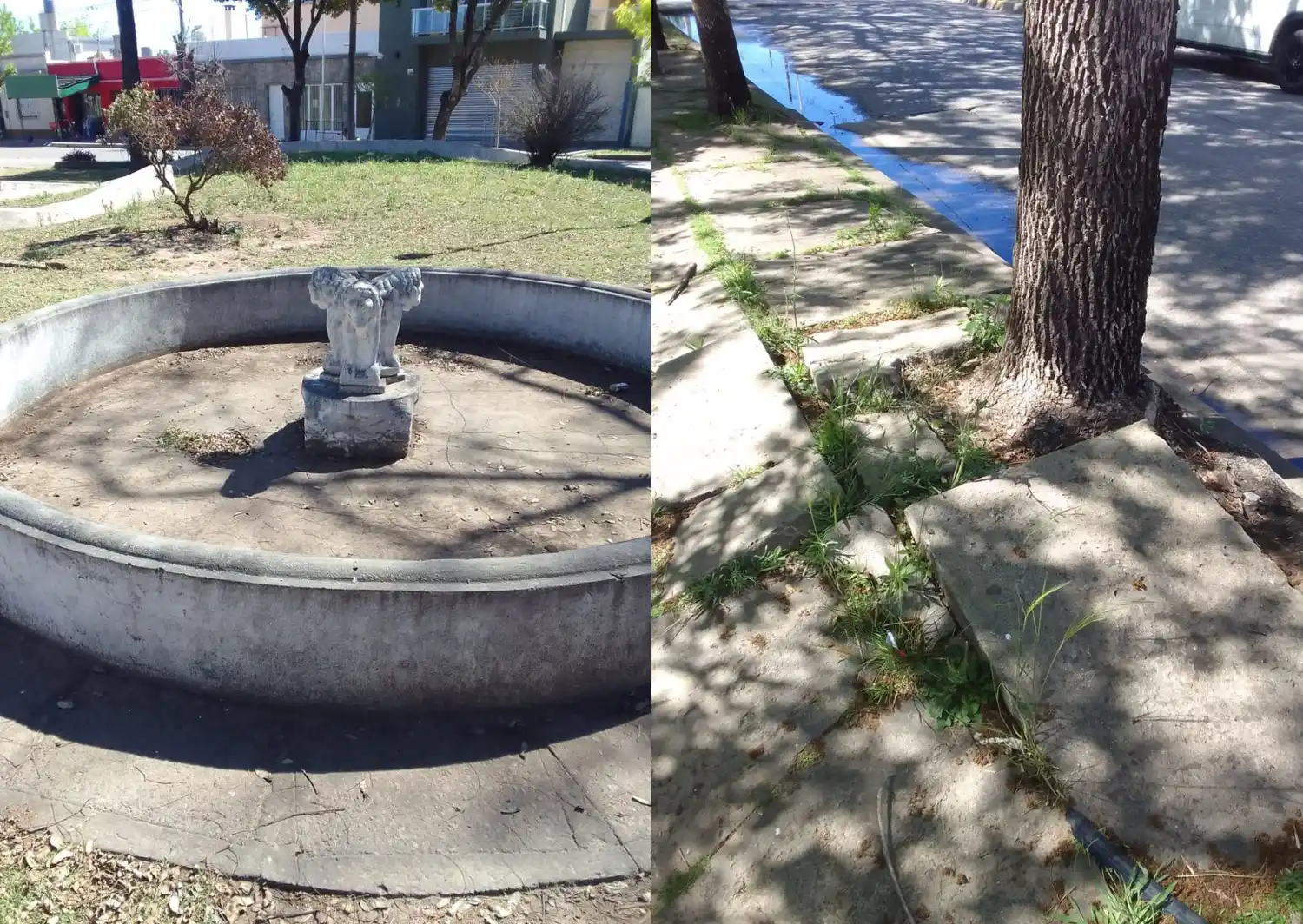 Plaza de la vieja terminal : “Tanto descuido, tanta desidia”