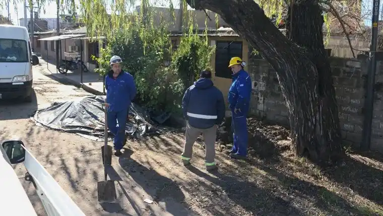 Temor por escape de gas en barrio Las Flores