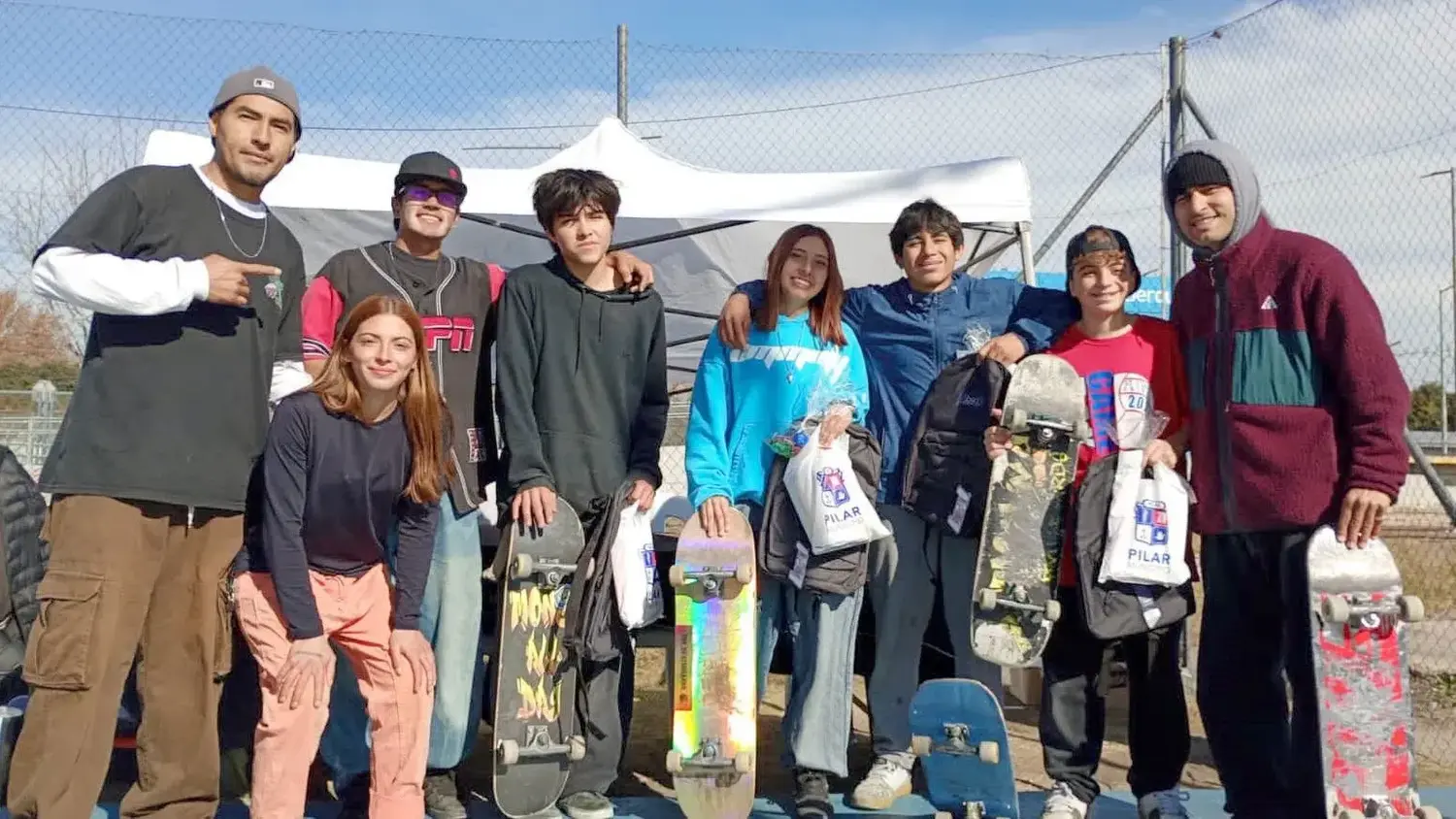 La instancia local se desarrolló en el Skate Park de Derqui.