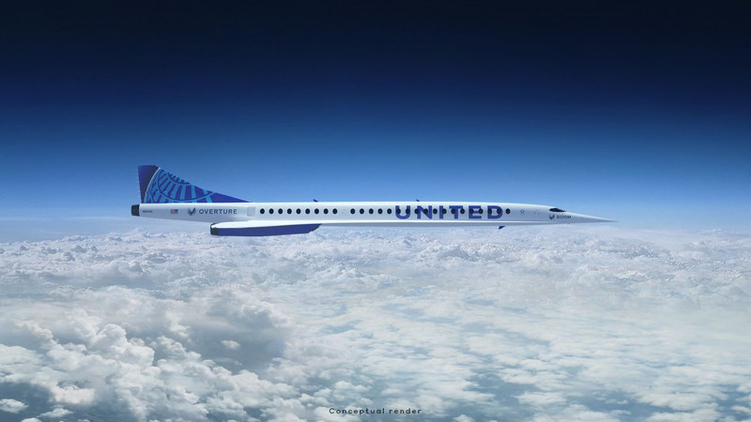 United apuesta por el vuelo supersónico y firma por 50 Boom Overture