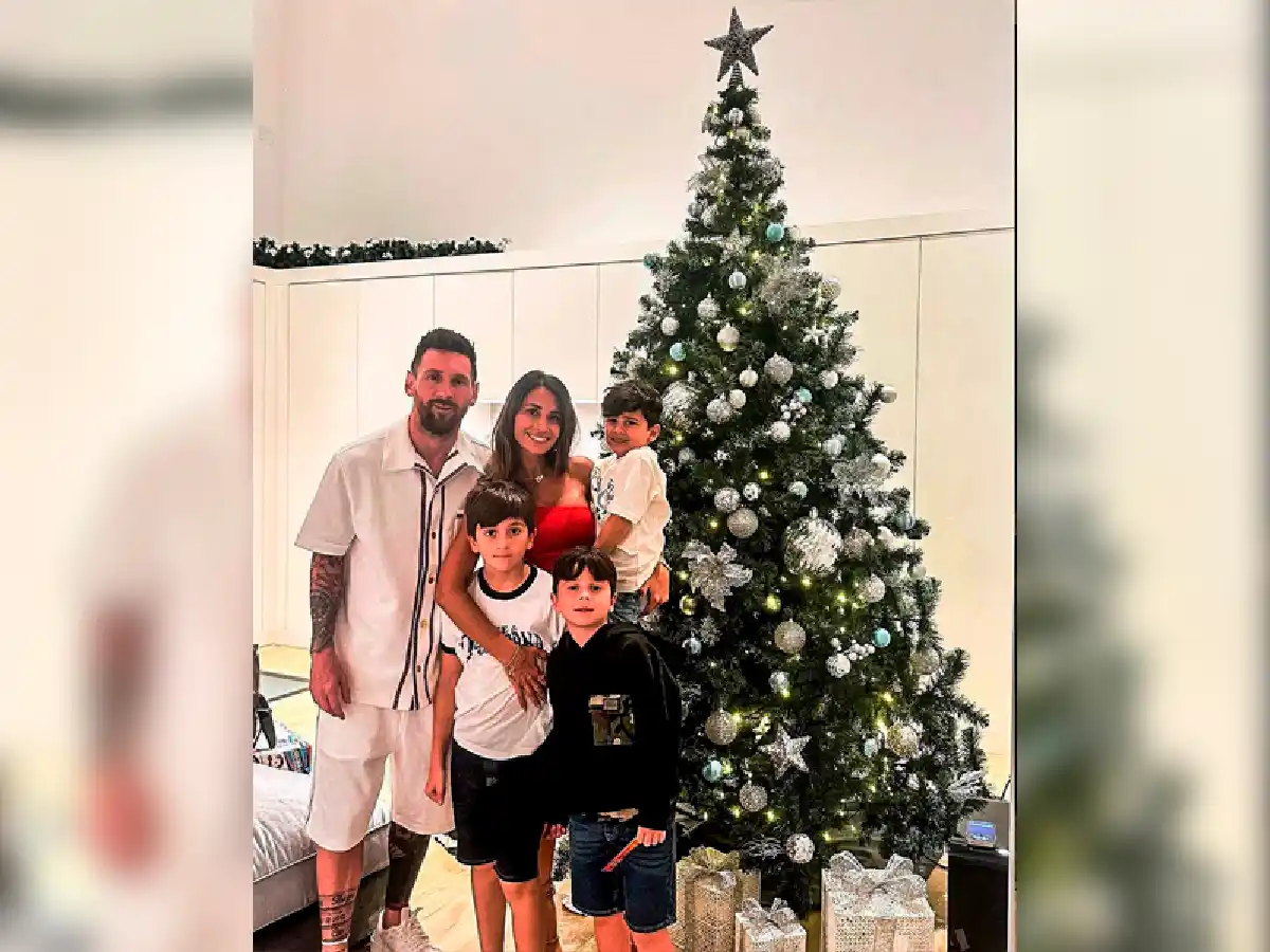Los campeones del Mundo celebraron la navidad