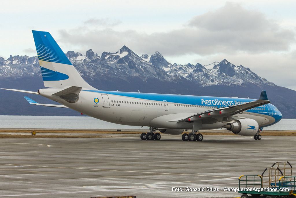 [Fotogalería] Primer vuelo comercial del Airbus A330-200 LV-FVI de Aerolíneas Argentinas