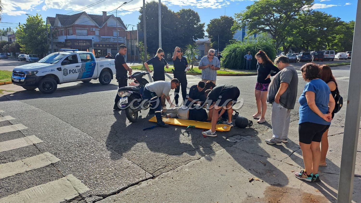 El momento del accidente