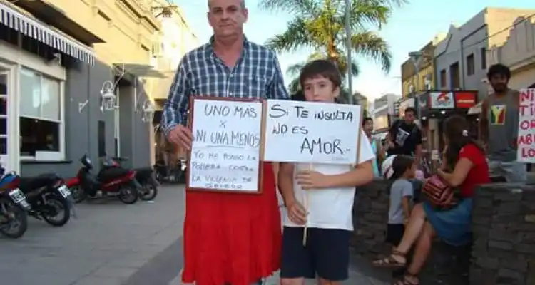 Borgo “se puso la pollera” contra la violencia de género
