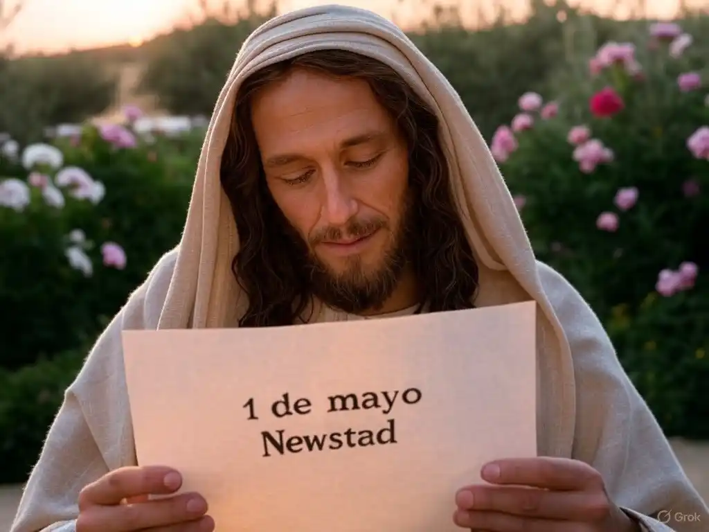 Santoral. Francisco, leyendo el Santoral del 1 de mayo.