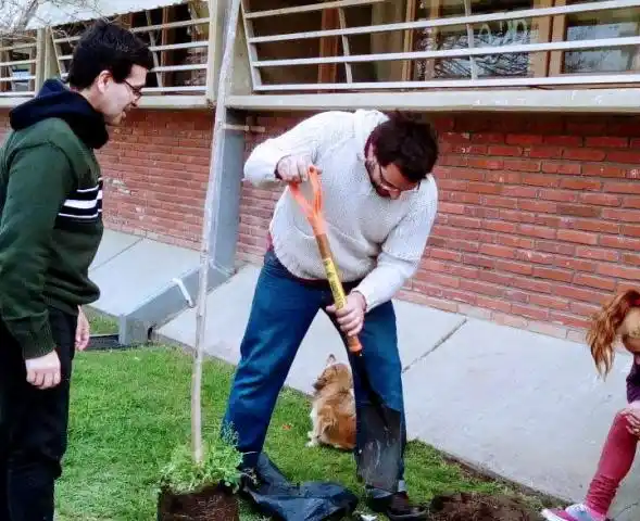 Plantaron árboles en “Comercio”
