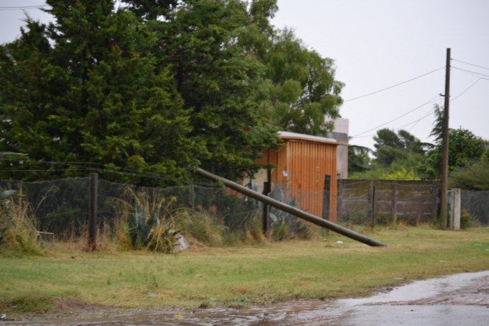 Tornquist: Temporal afectó la ciudad