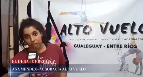 Alto Vuelo es la escuela de acrobacia a cargo de la Profe Ana Méndez.