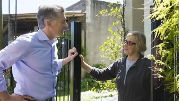 Macri, durante un timbreo