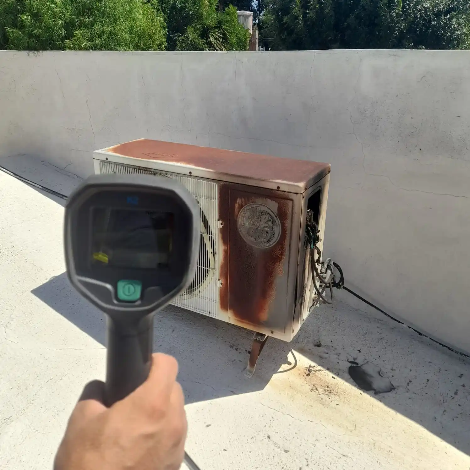 aire acondicionado incendio - 2