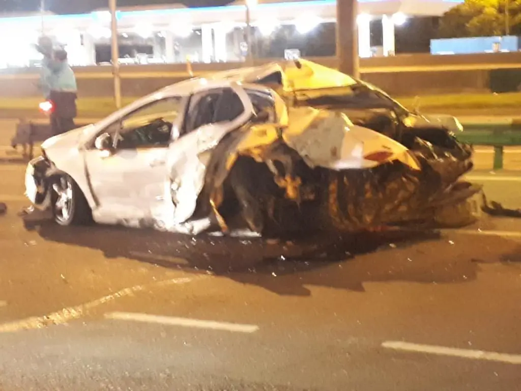 Pese a las promesas, siguen las picadas en Panamericana: Un automóvil chocó y otro corrió a más de 270 km/h