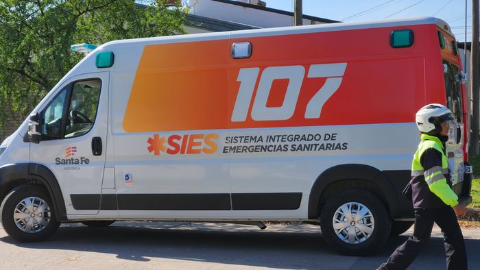 sies 107 ambulancia accidente rafaela choque - 4