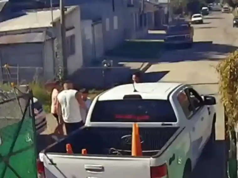 El momento de la discusión entre vecinos del pasado 27 de marzo.