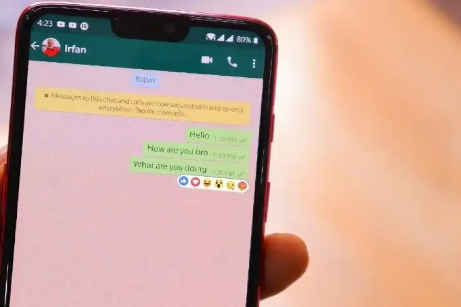 Whatsapp ya habilitó las reacciones a los mensajes: ¿cómo utilizarlas?