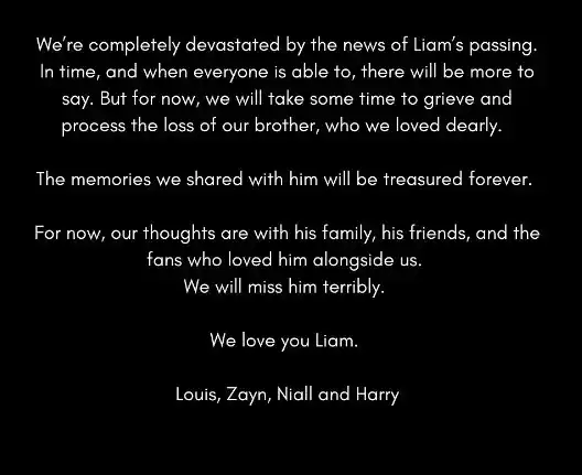 Carta de One Direction