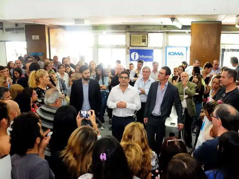 Asumió el nuevo titular del IOMA, Homero Giles