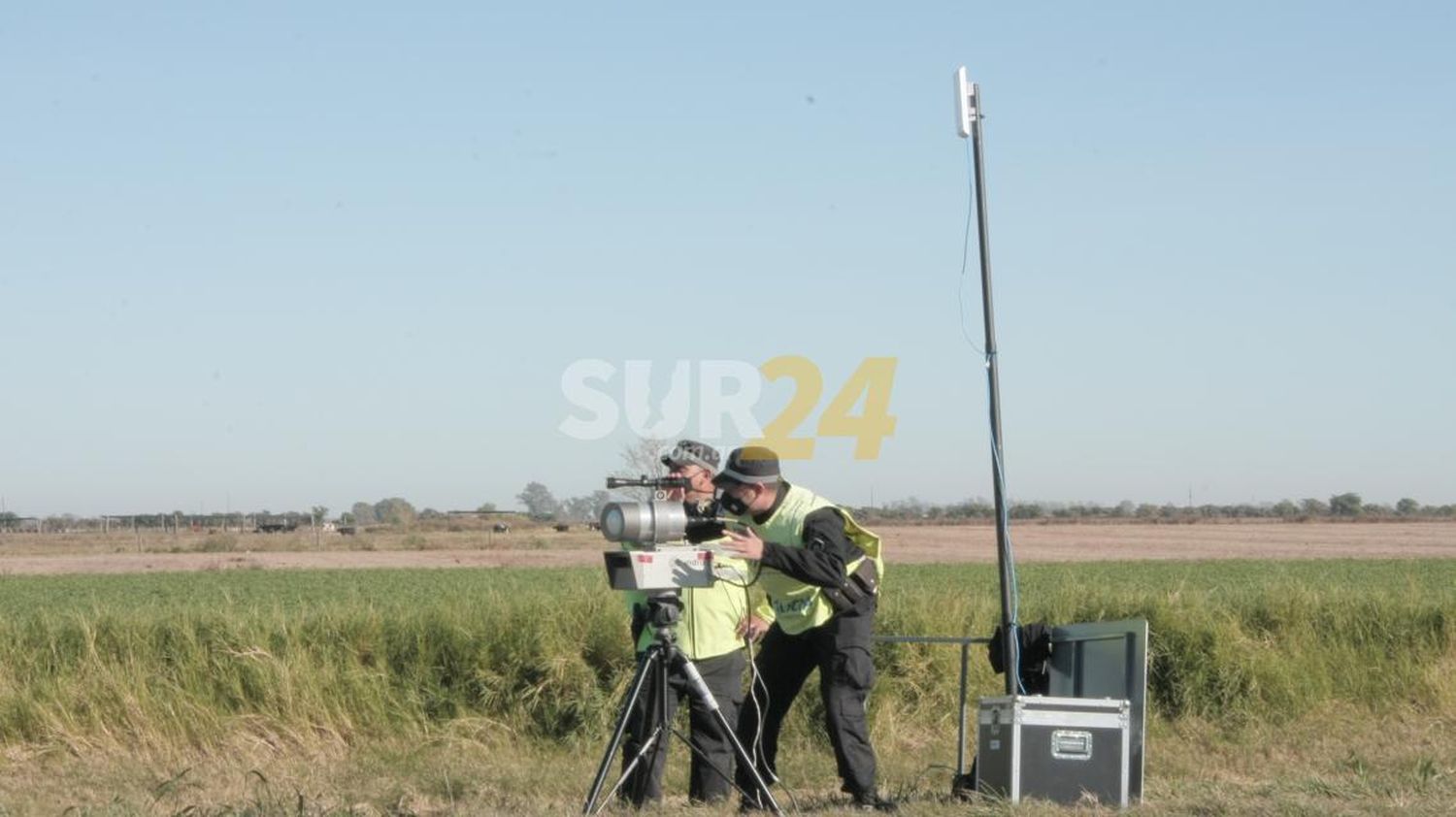 Realizan pruebas de detección de excesos de velocidad en rutas de la provincia