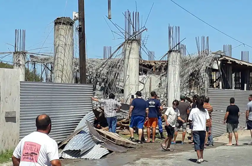 Seis muertos en el derrumbe de una obra en construcción en Santa Teresita