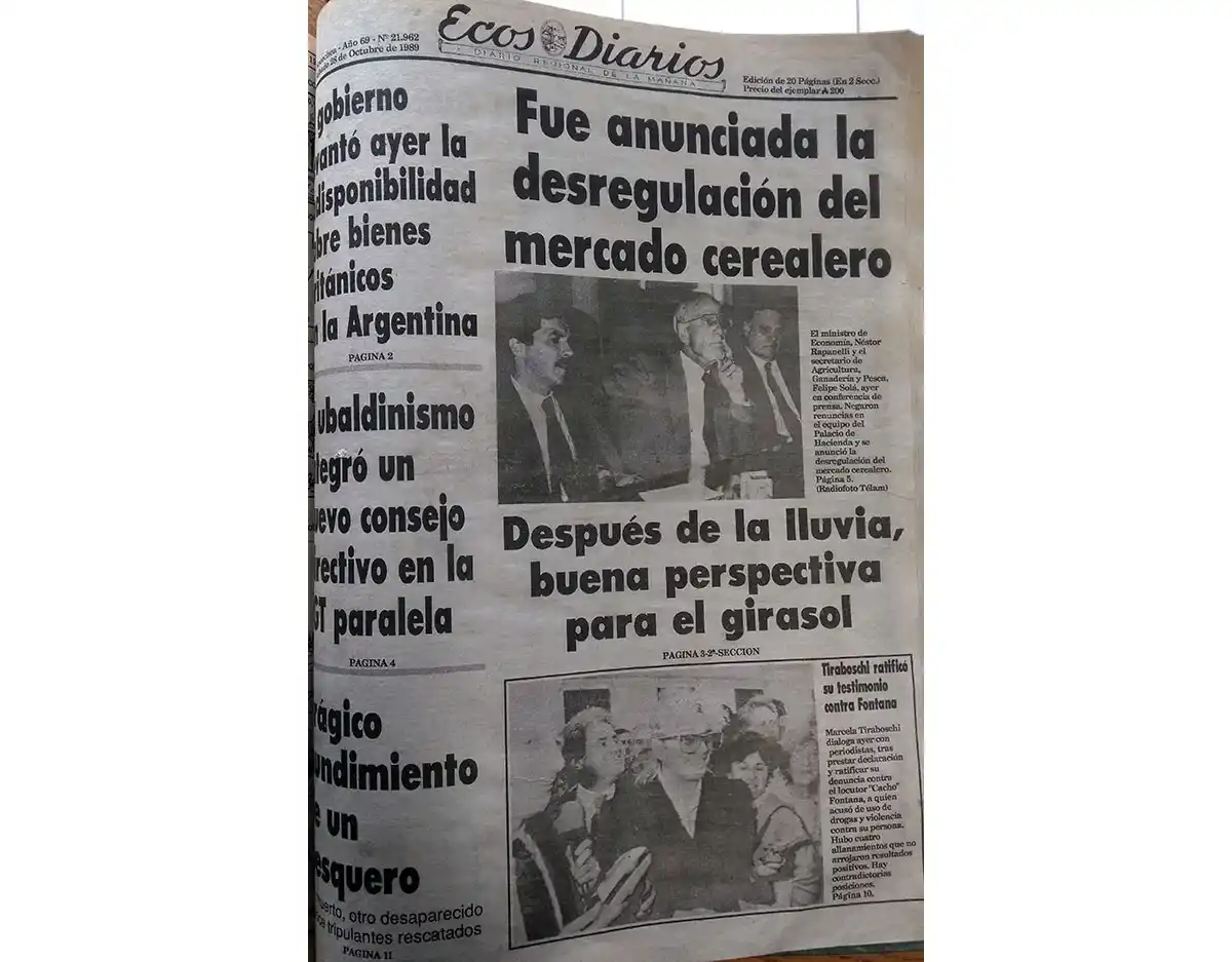 Sábado 28 de octubre de 1989