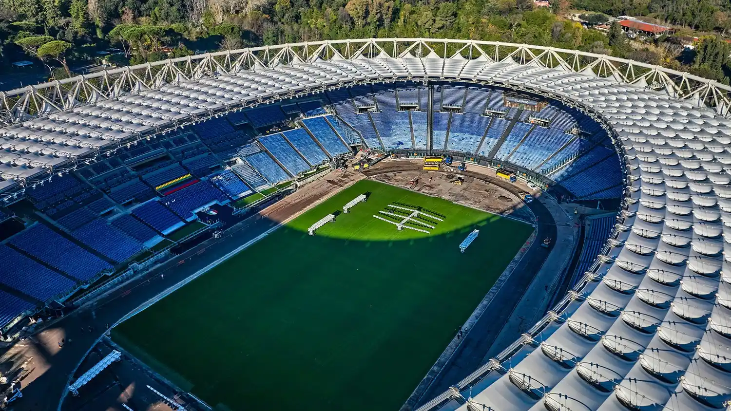 El Estadio Olímpico de Roma .
