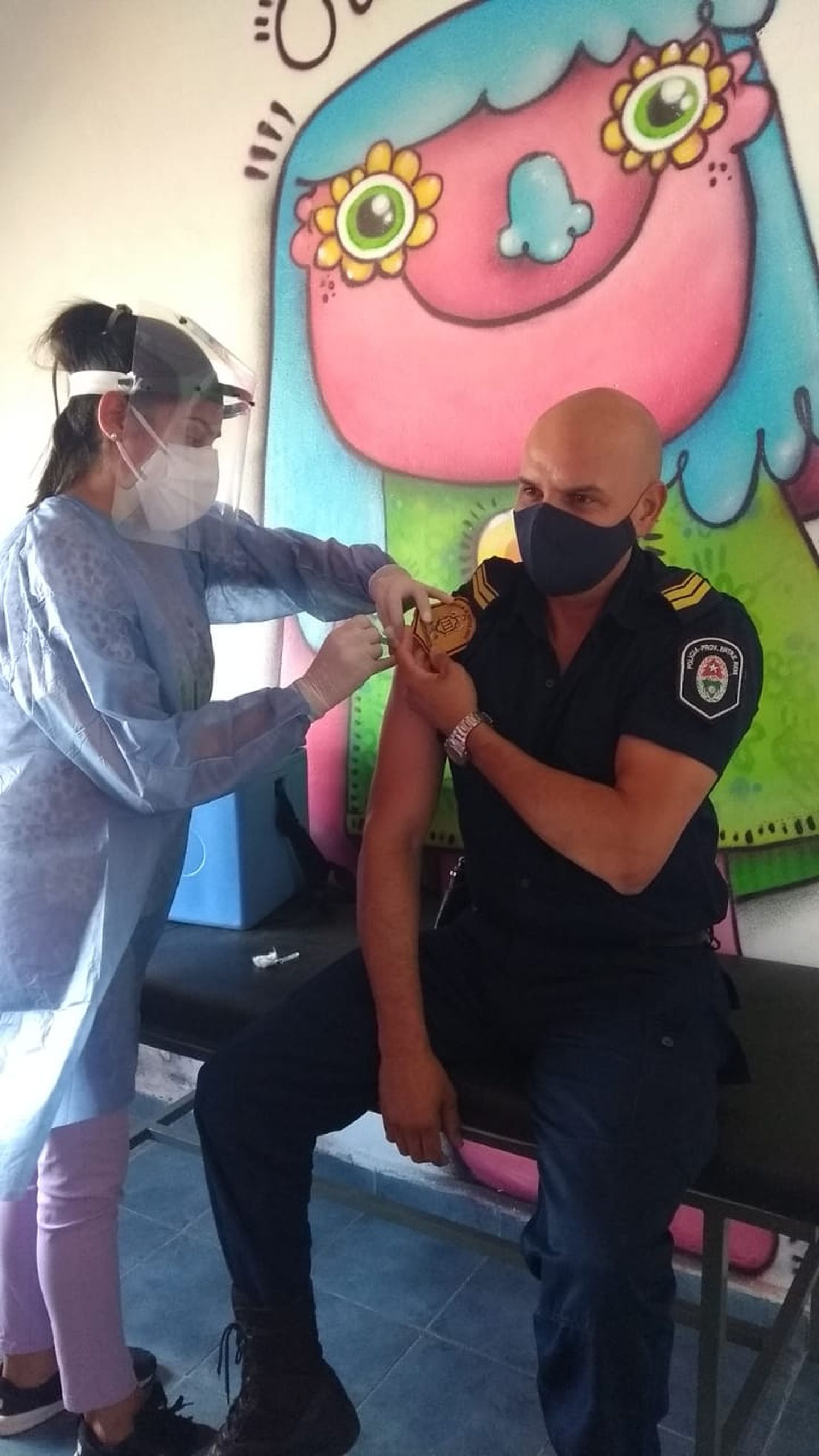 Se completó la vacunación de los policías de la ciudad y esta semana finalizará en el Departamento