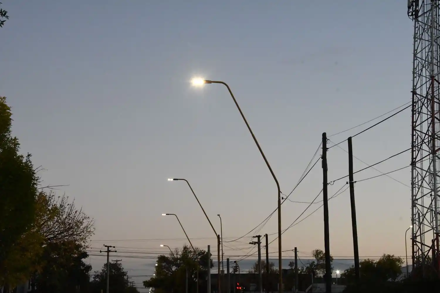 Así luce el sector con la nueva iluminación.