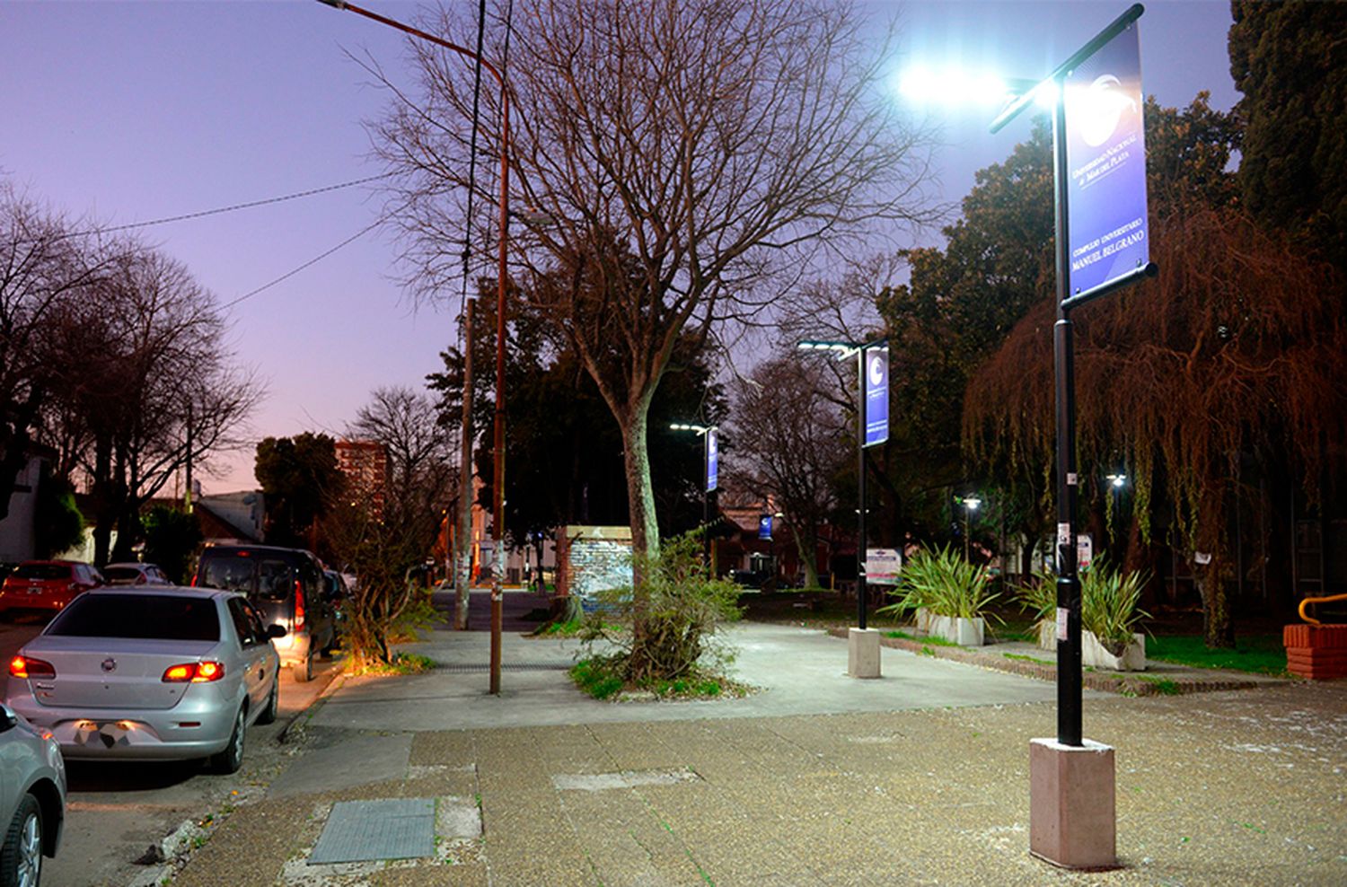 Repotenciaron a LED los corredores seguros en las sedes de la Universidad Nacional de Mar del Plata