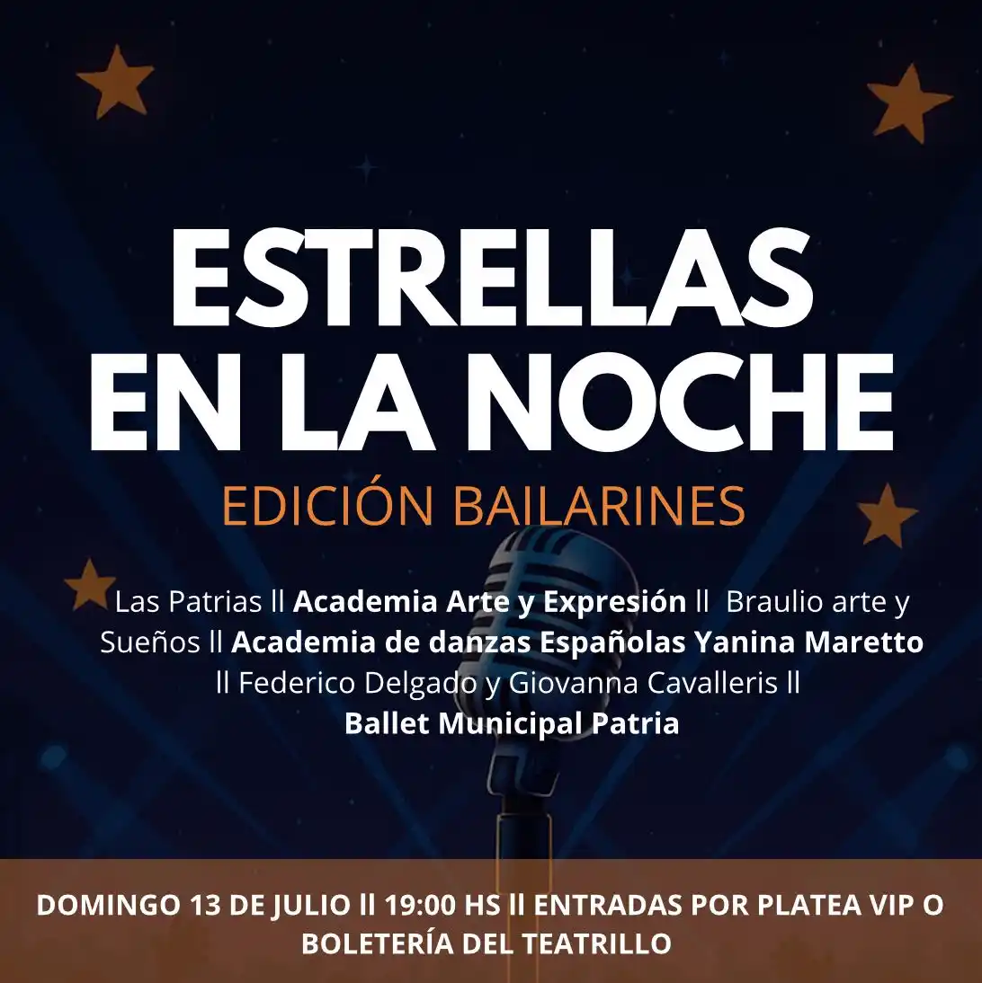 estrellas en la noche bailarinas