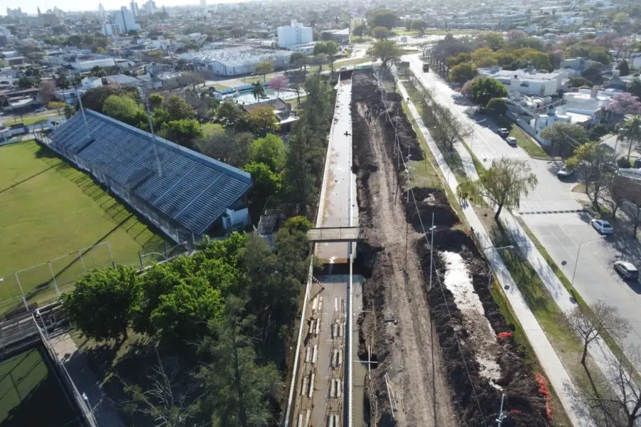 Obra de entubado del Canal Sur: “La ciudad gana dentro de su plan de desagües, uno de los más importantes” afirmó el intendente Luis Castellano