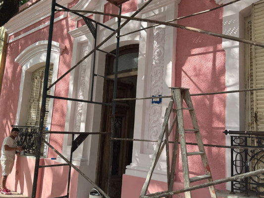 Avanzan los trabajos de refacción en la nueva sede de la Fundación Ciudadanos del Mundo