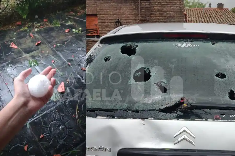 VIDEO | El temporal golpeó con fuerza Santo Tomé, San Agustín y la región con fuerte caída de granizo