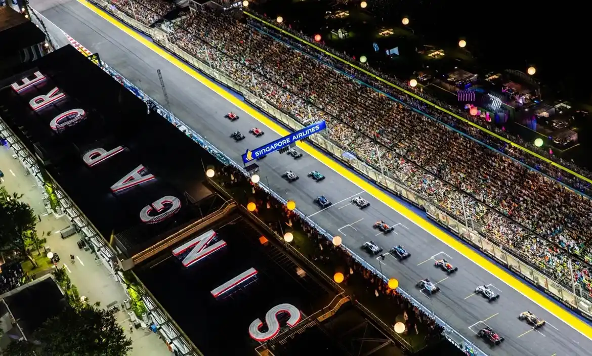 Colapinto pone primera en el Gran Premio de Singapur de Fórmula 1