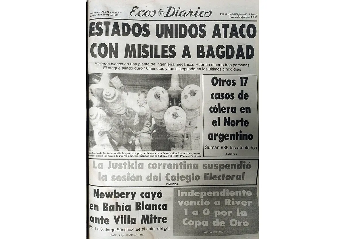 Lunes 18 de enero de 1993