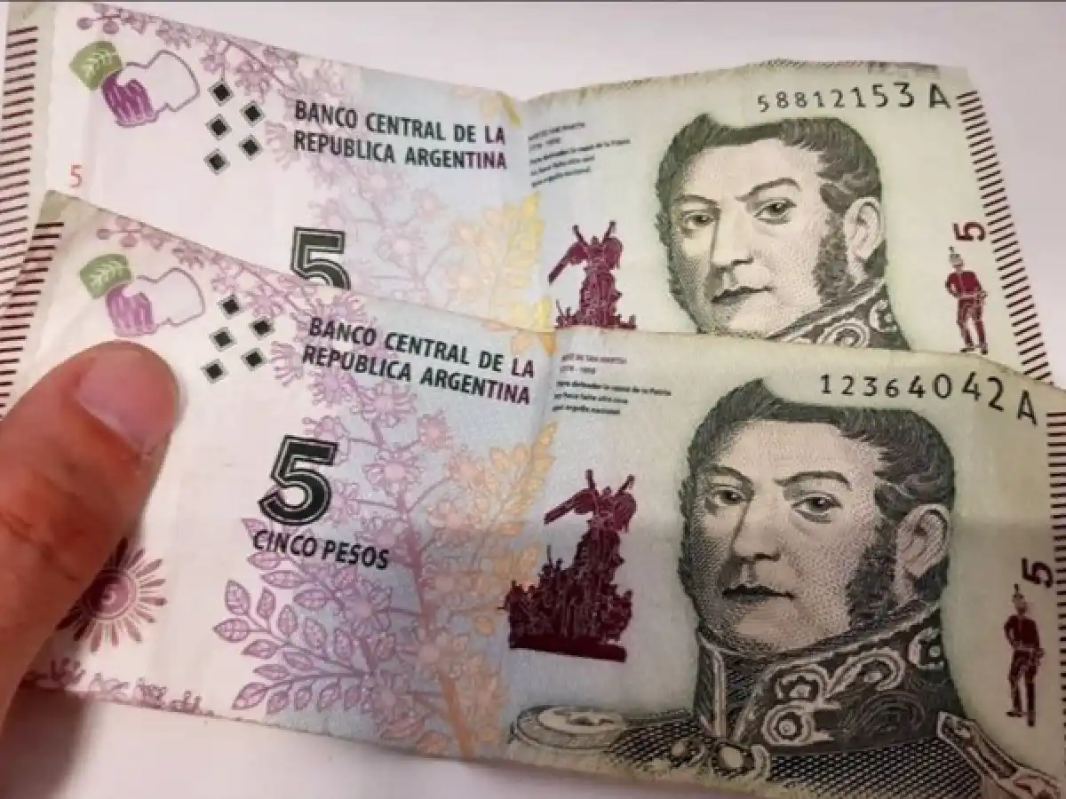 Incertidumbre en el comercio local  por la salida del billete de 5 pesos 