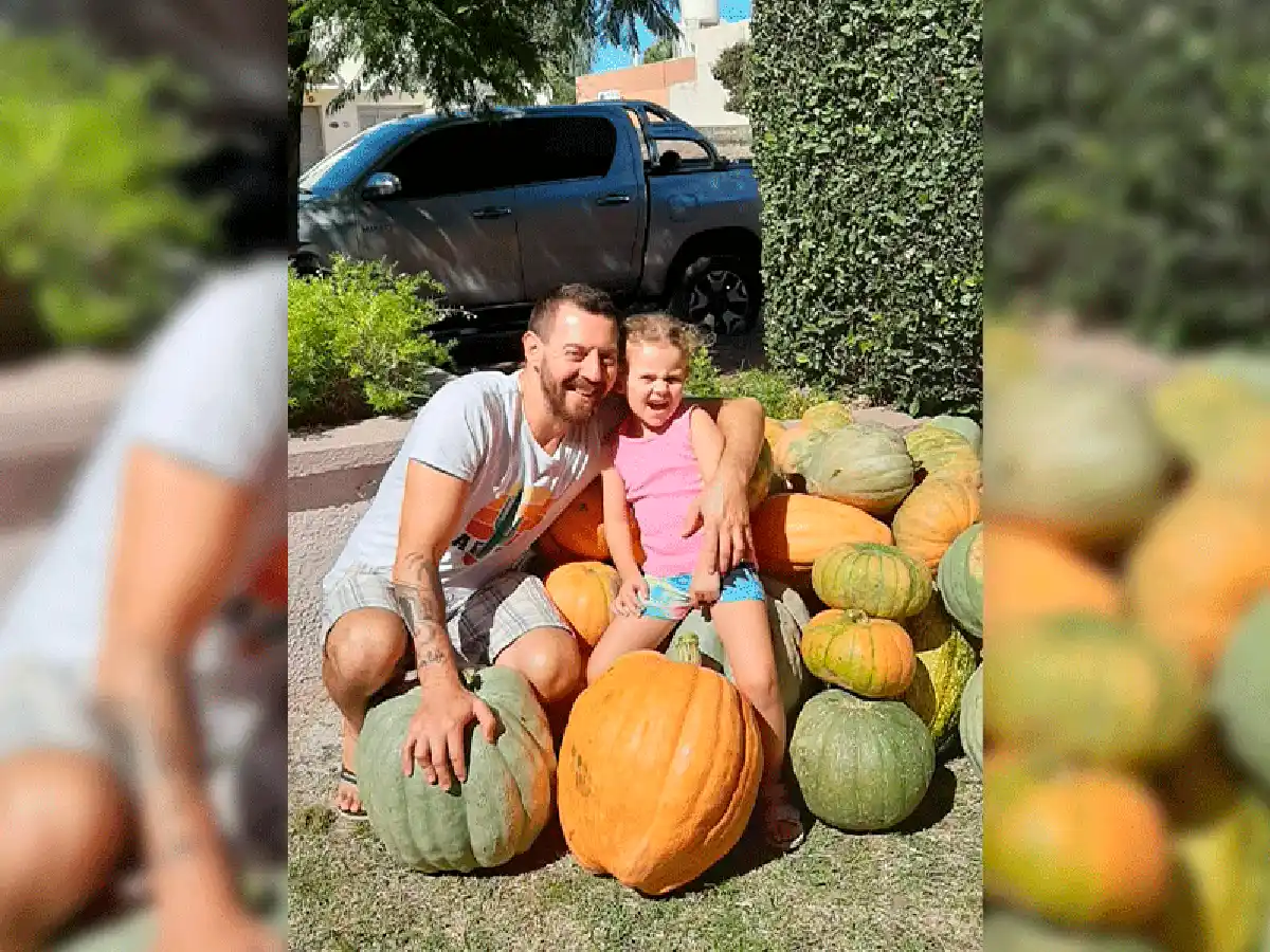 Pablo Curró, tuvo otra buena cosecha  y la dona para los que más lo necesitan      